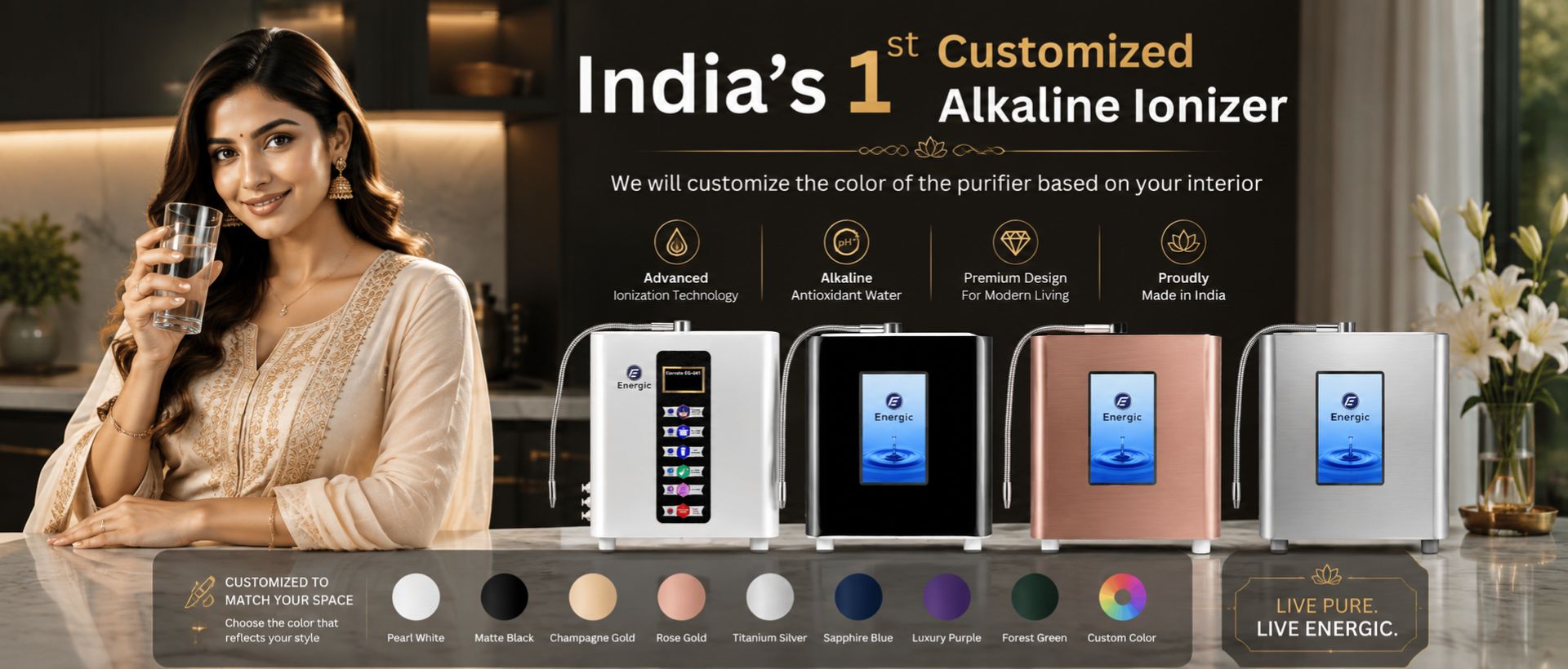 Alkaline water ionizer machine in Hyderabad